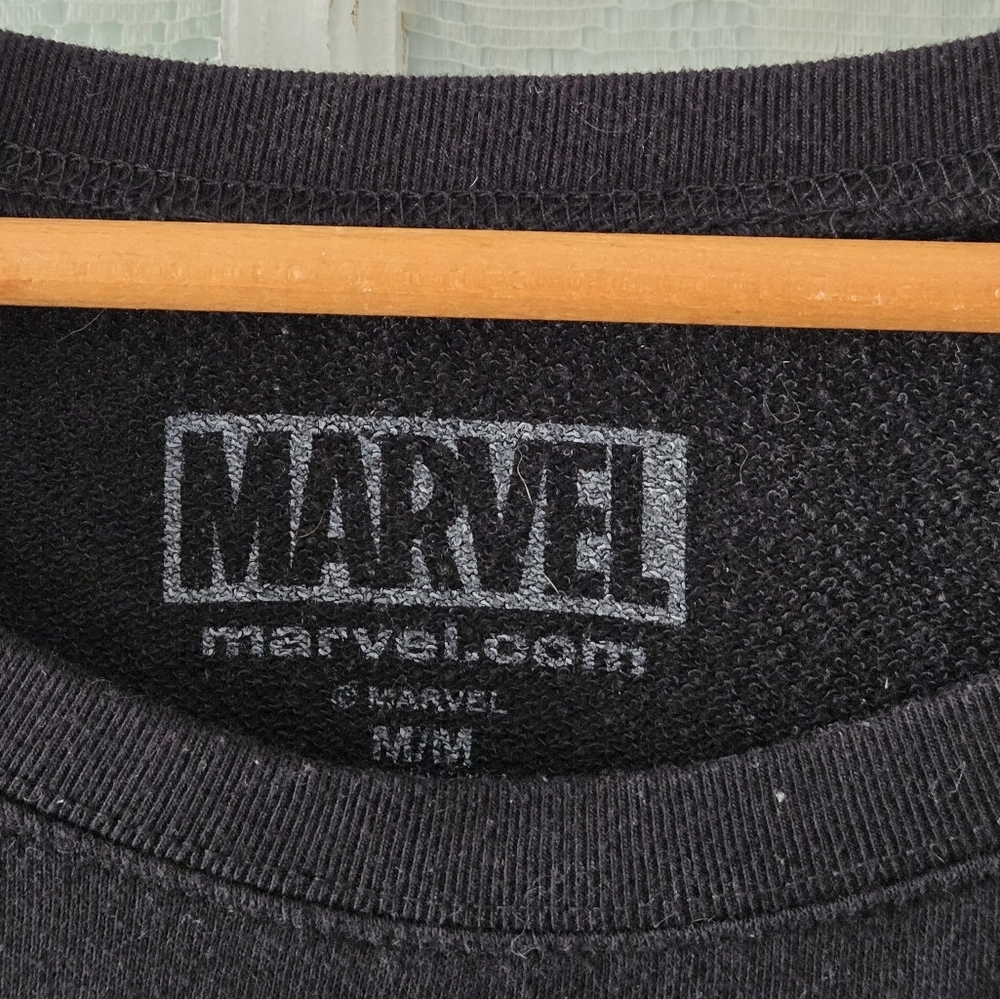 Marvel Iron Man Black Graphic Sweatshirt Unisex Fit - Picture 2 of 5